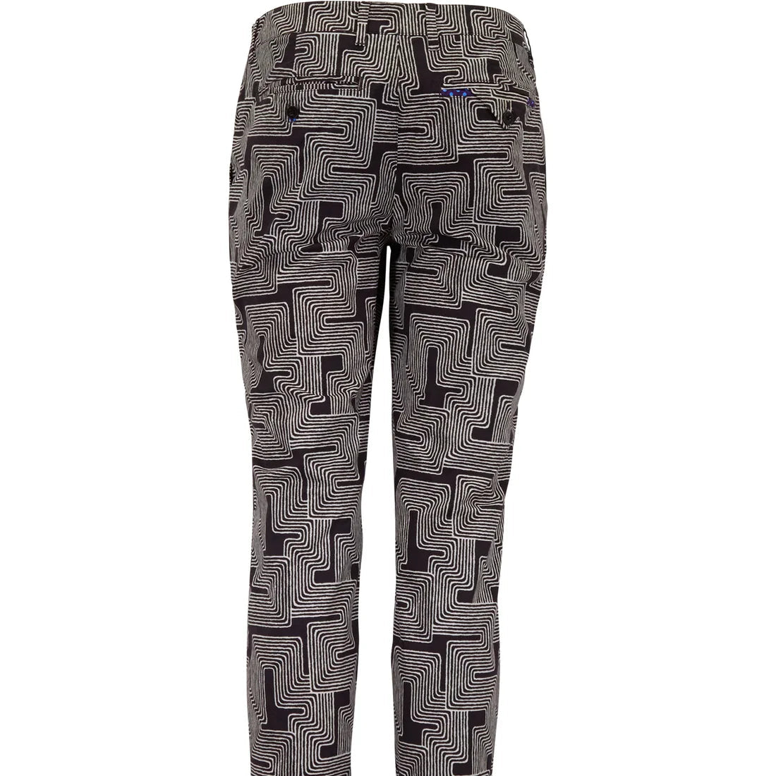 Charles Inter Twine Stretch Pant: Black