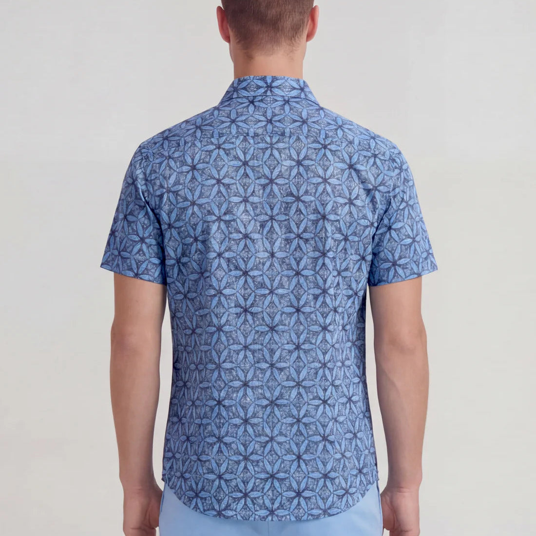 George Tribal Shirt S/S: Blue