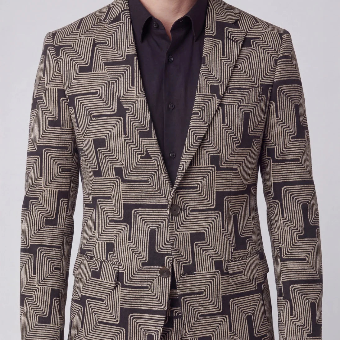 Julius Inter Twine Blazer: Black