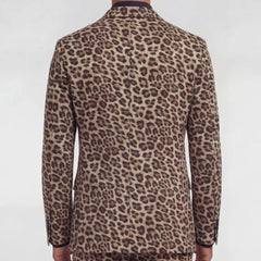 Julius Leopard Blazer: Brown