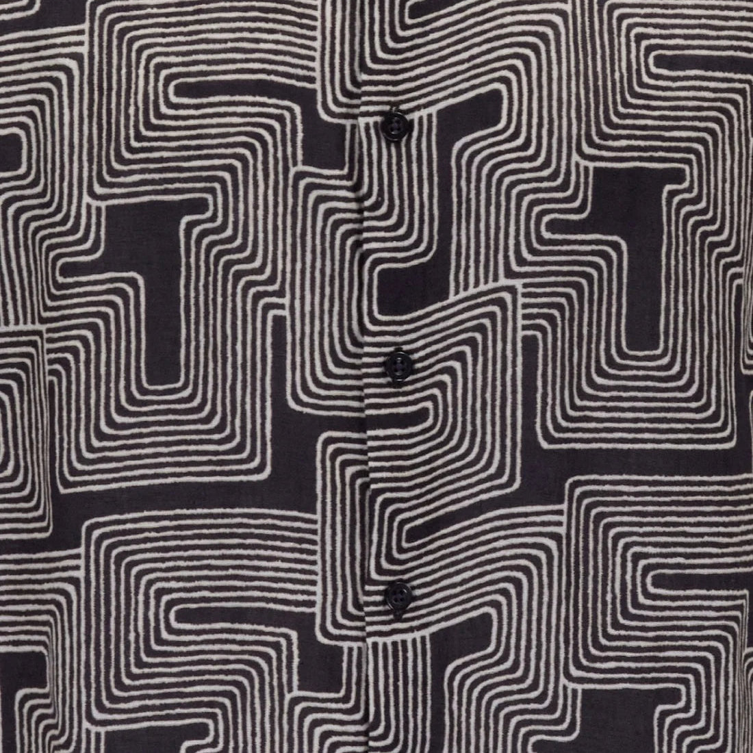 Landon Inter Twine Shirt S/S: Black