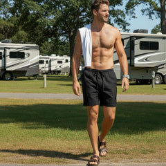 Devonshire Linen Short: Black