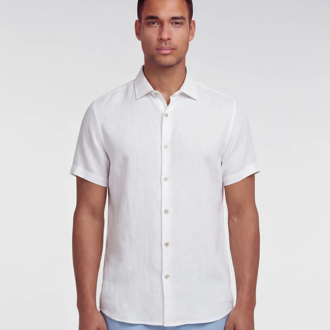 Loic Linen Shirt S/S: White