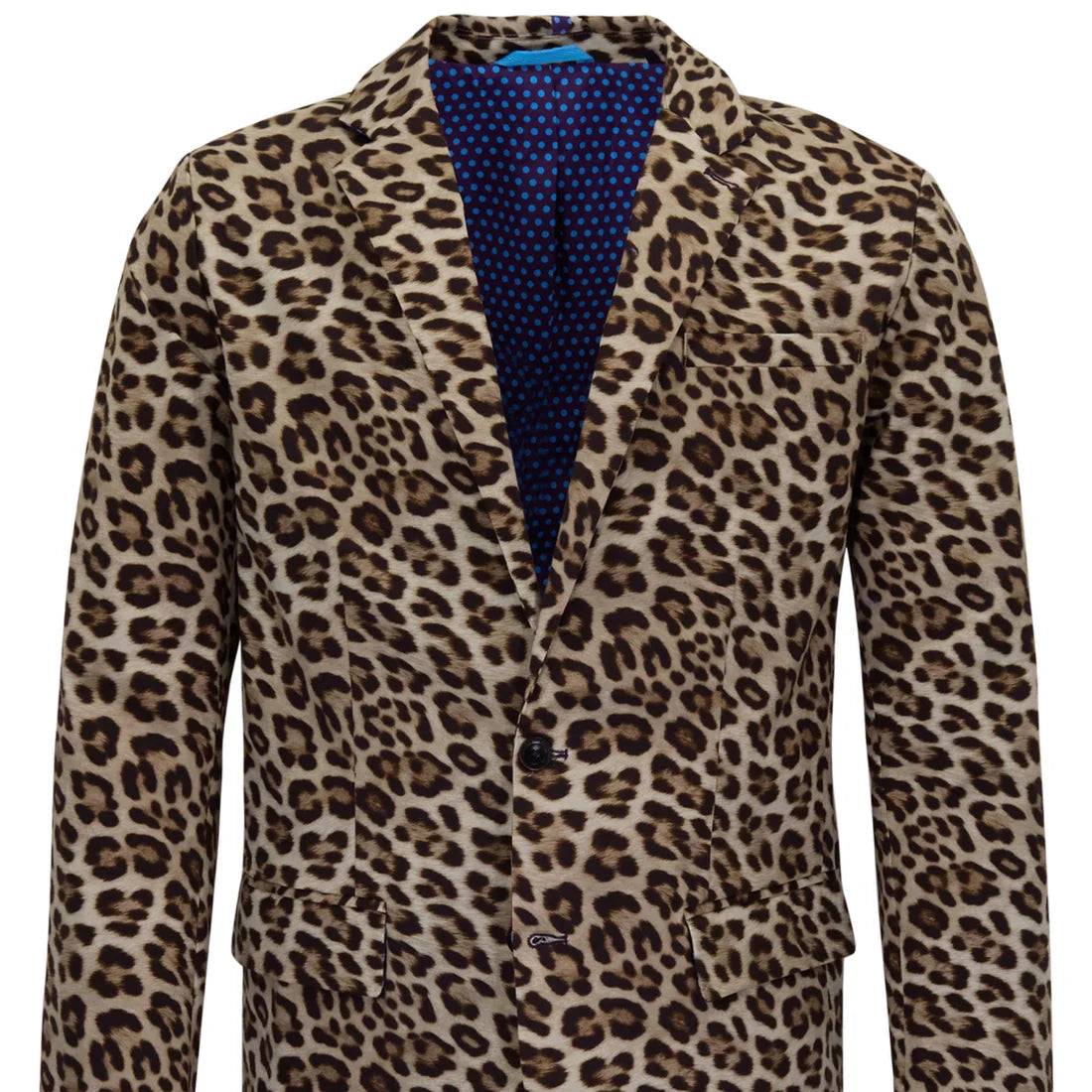 Julius Leopard Blazer: Brown