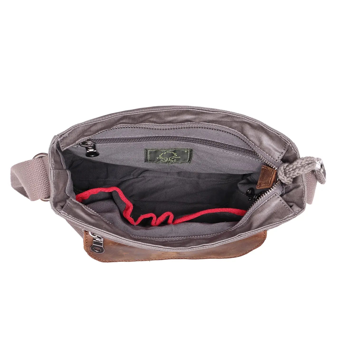 Urban Canvas Crossbody: Grey