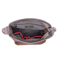 Urban Canvas Crossbody: Grey