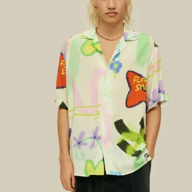 Flower Shop Shirt S S Off White