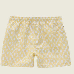 Machu Swim Trunk:Yellow & Cream