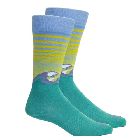 Atlantic Beach Sock: Della Blue