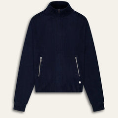 Allen Full-Zip Cardigan Sweater: Navy