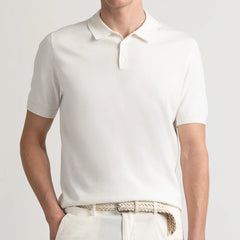 Angeli Polo S/S: Ecru