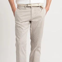 Arno Micro Stripe Chino Pant: Beige