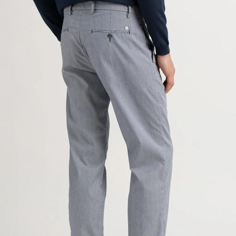 Arno Micro Stripe Chino Pant: Navy