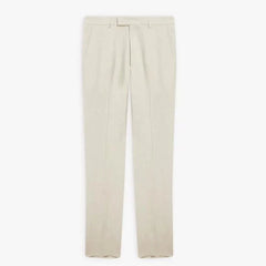 Slim Linen Pant: Beige