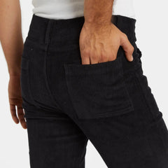 Corduroy Bell Bottom Pant: Black