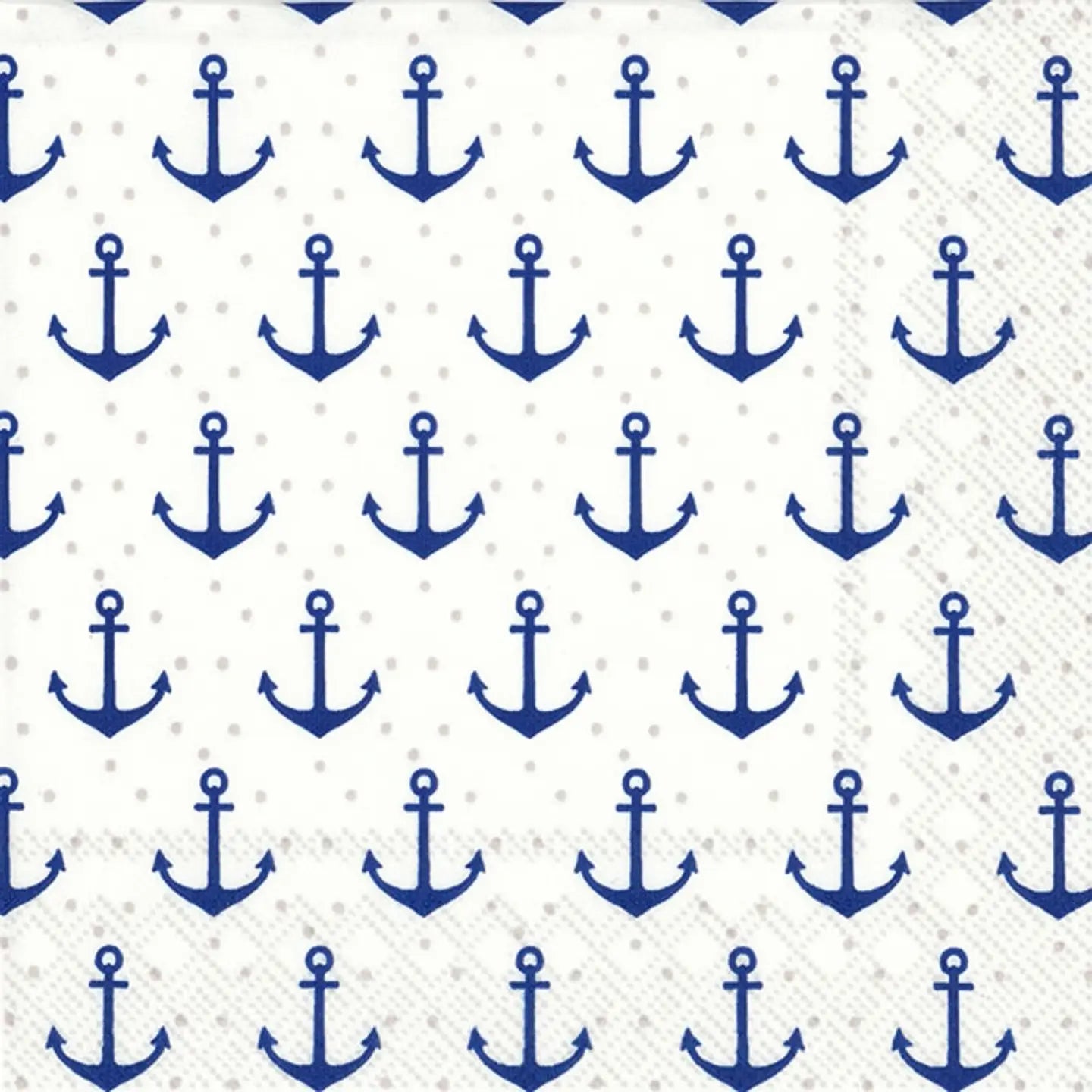 "Anchor Dots" Paper Cocktail Napkins: 20 count