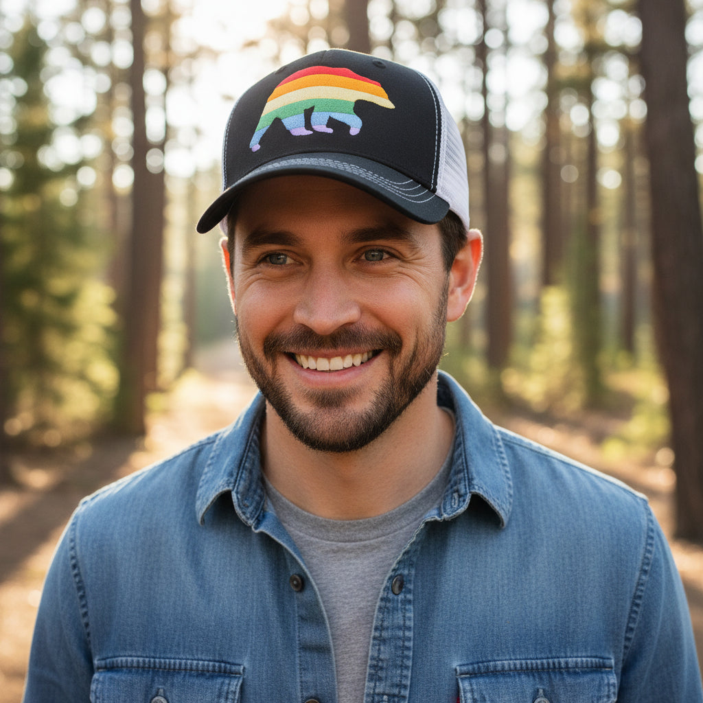 Trucker Cap Bear: Black
