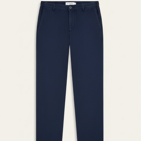 Boston Linen Pant: Navy