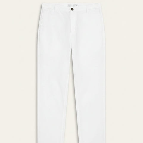 Boston Linen Pant: White