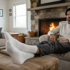 Supermerino Crew Sock: White