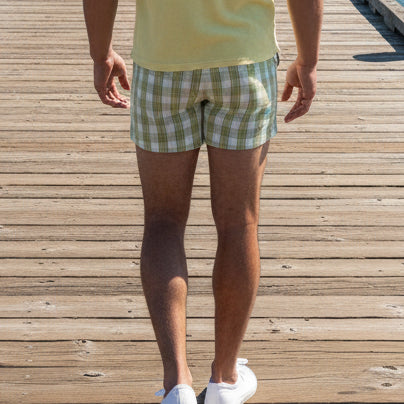 Todos Santos Drawcord Short: Warm Olive