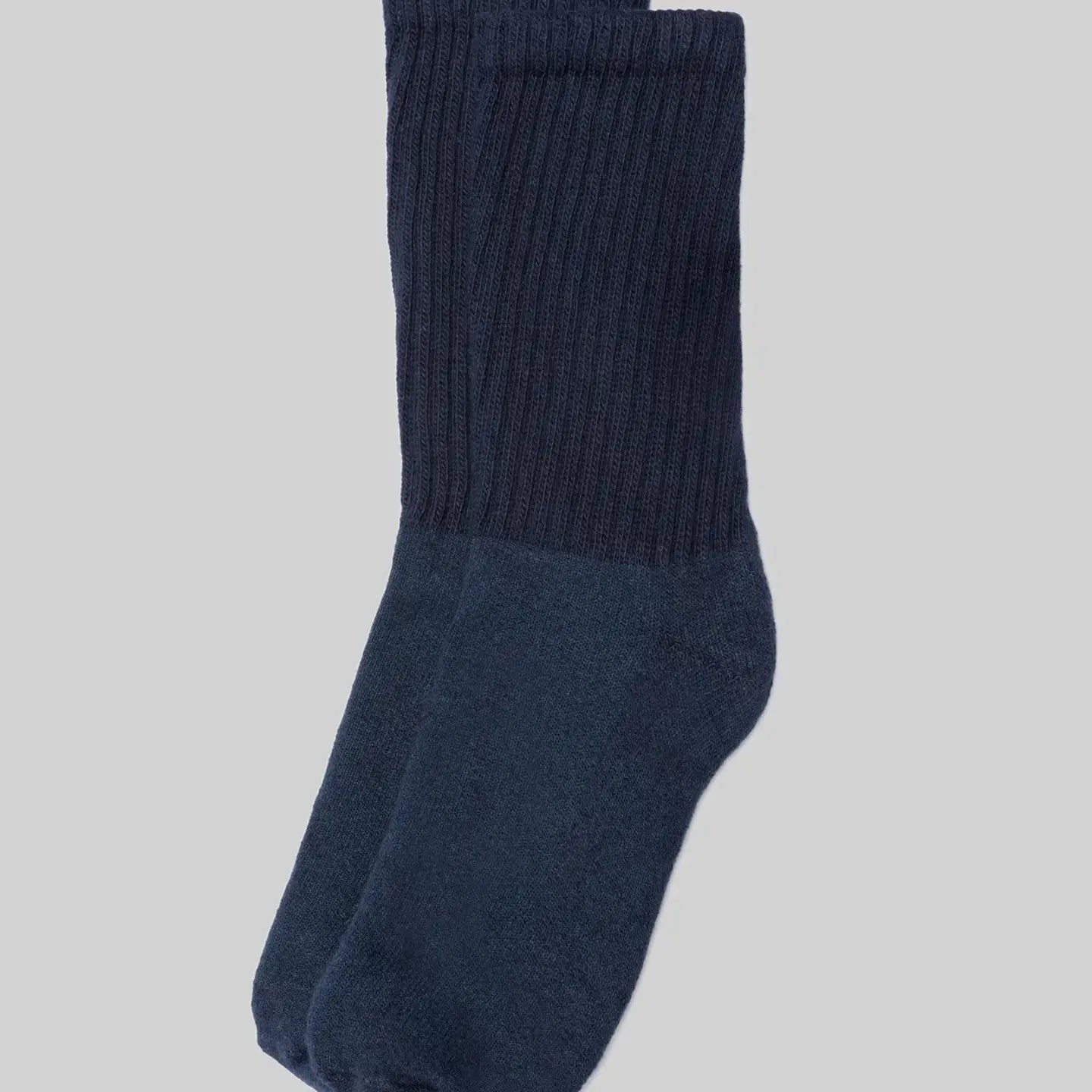 Solids Crew Sock: Navy