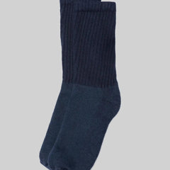 Solids Crew Sock: Navy