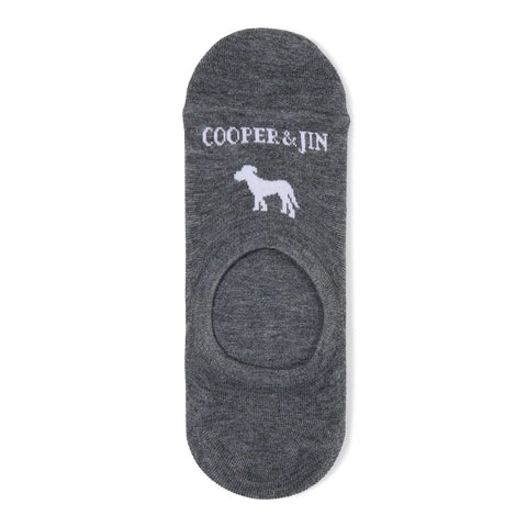 No Show Sock: DK Heather Grey