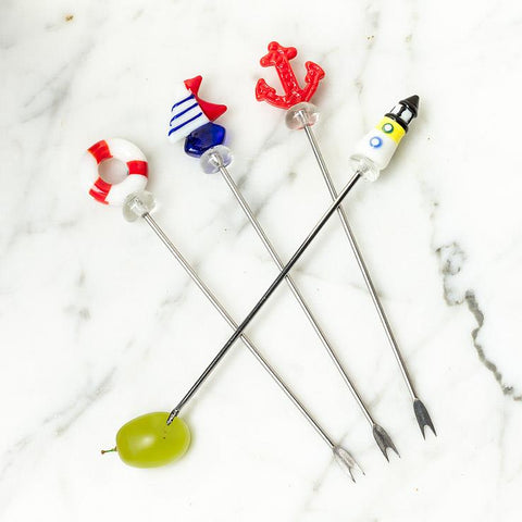 Maritime Icon Cocktail Picks: Set of 4