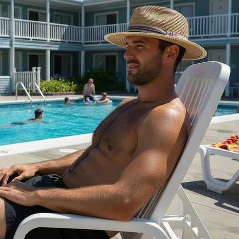 Spring Fedora Hat: Tan