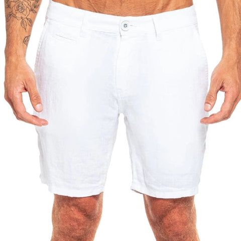 LInen Short: White