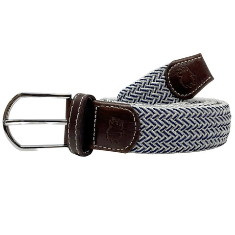 Riviera Stretch Belt: White/Navy
