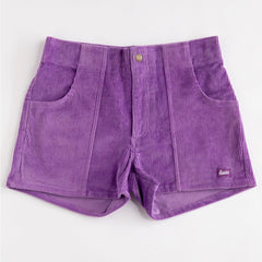 Stretch Corduroy Short: Purple