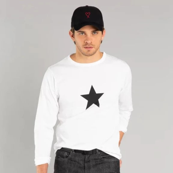 Coulos Star T-Shirt L/S: White