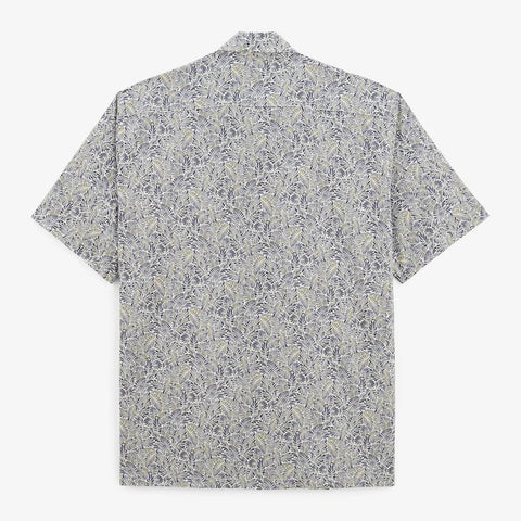 Foliage Print Caracas Shirt S/S: Cloud