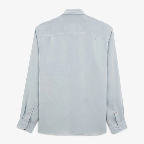 Solid Linen Shirt L/S: Sky Blue