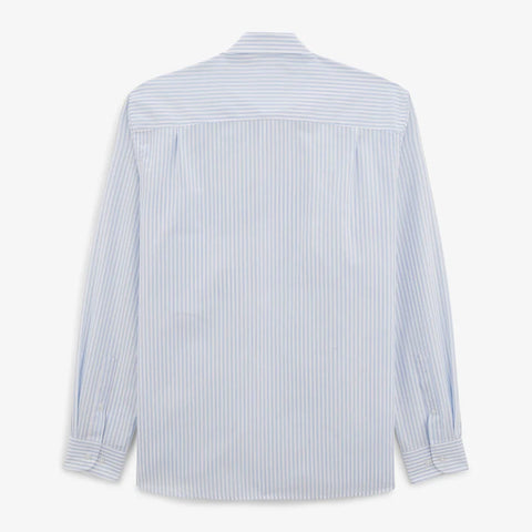 Striped Charles Shirt L/S: Sky Blue
