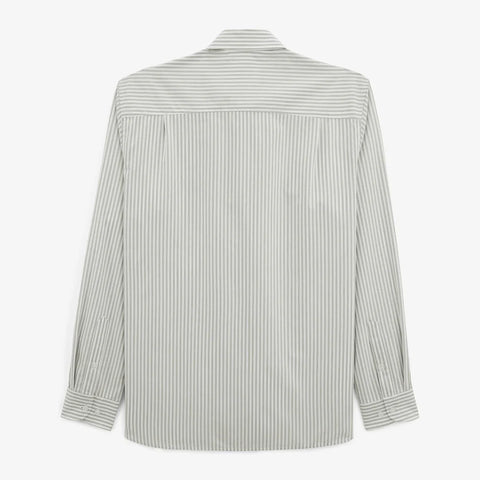 Striped Charles Shirt L/S: Putty