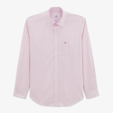 Gingham Check Clement Shirt L/S: Pink