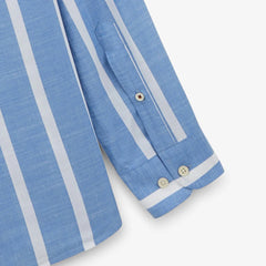 Striped Charles Shirt L/S: Blue