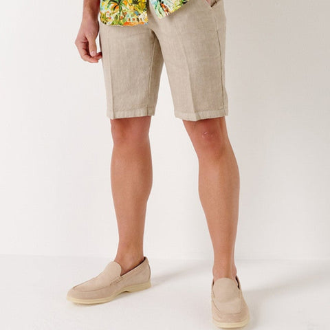 Linen Colorado Short: Beige