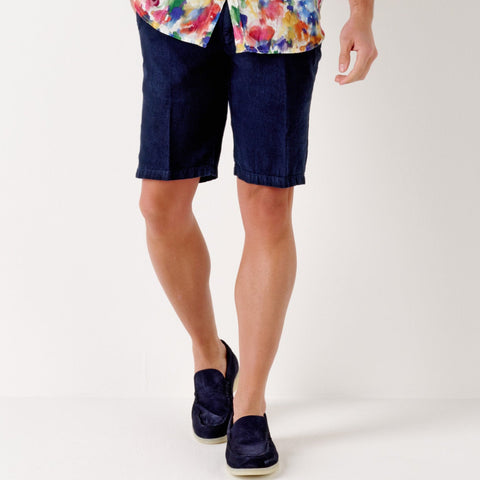 Linen Colorado Short: Navy