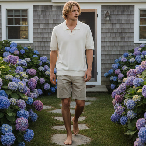 Cory Polo S/S: Ecru