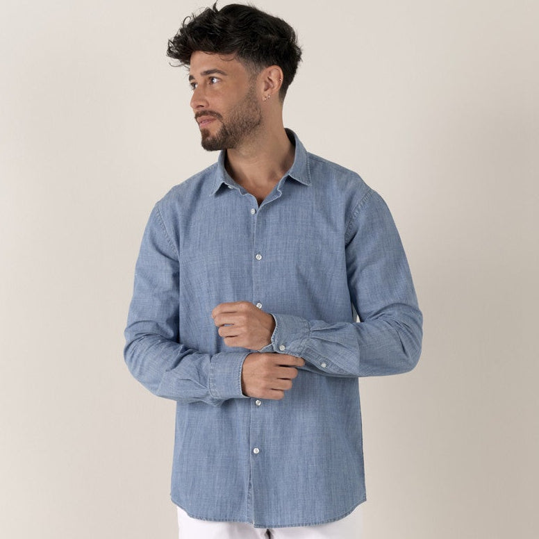 Crew Shirt L/S: Blue