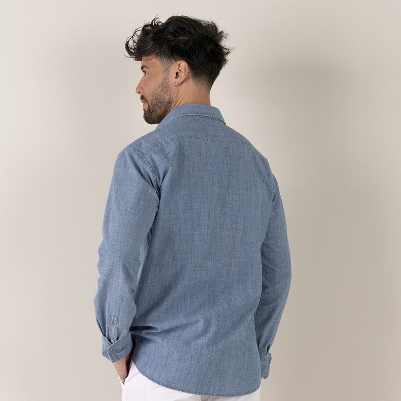 Crew Shirt L/S: Blue