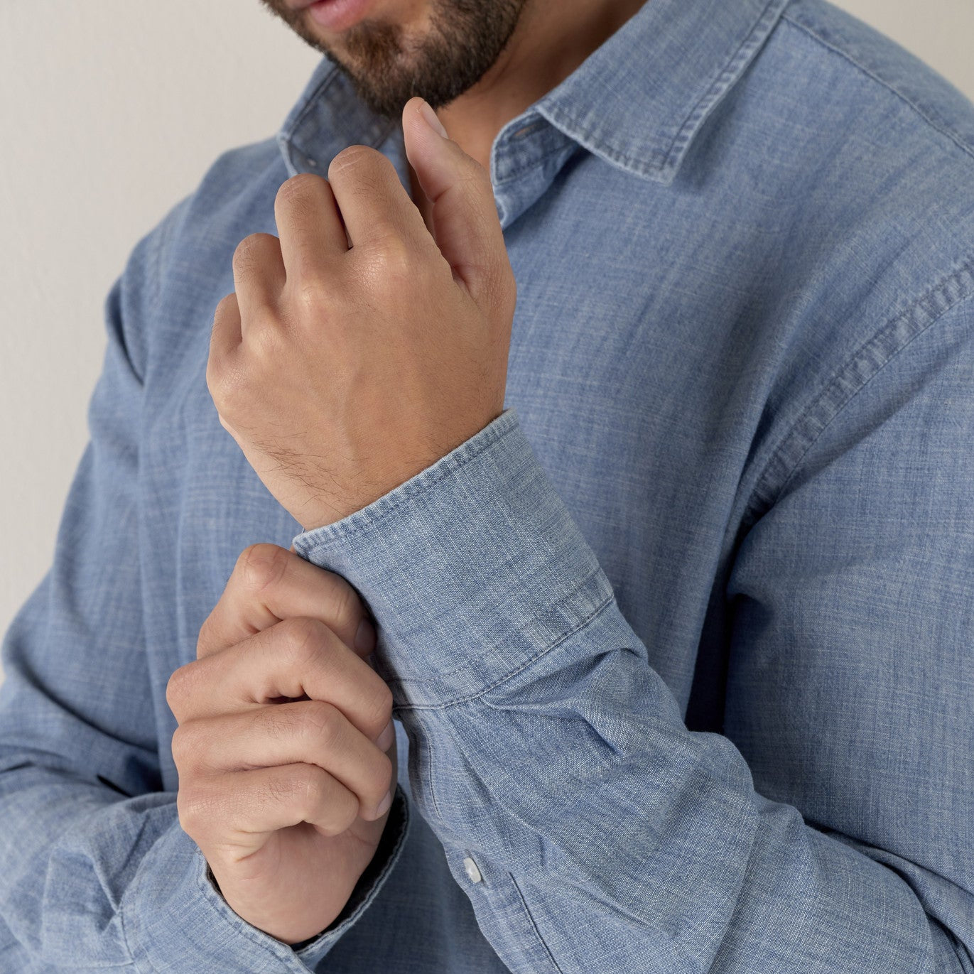 Crew Shirt L/S: Blue