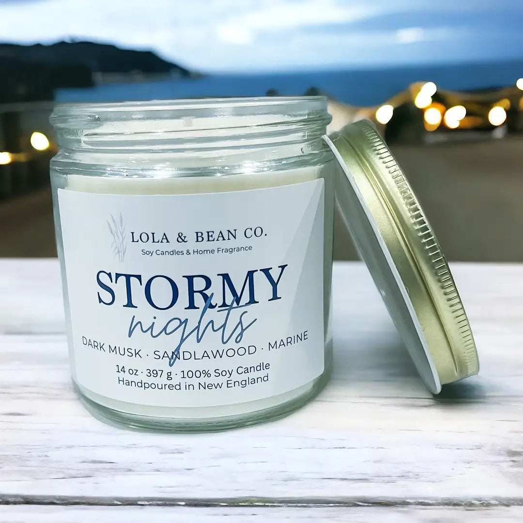 Costal Soy Candle: Stormy Nights 7.5 oz.
