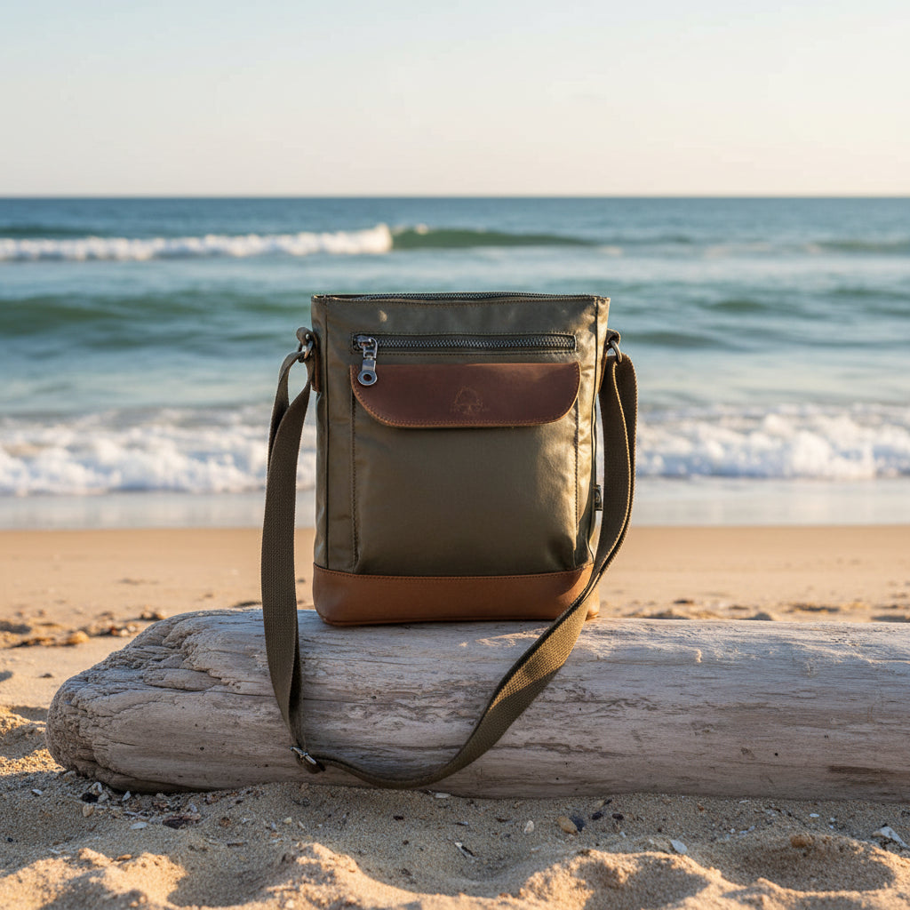 Urban Canvas Crossbody: Army Green