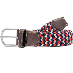 Oxford Stretch Belt: Navy/Red