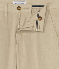 Linen Dylan Pant: Beige